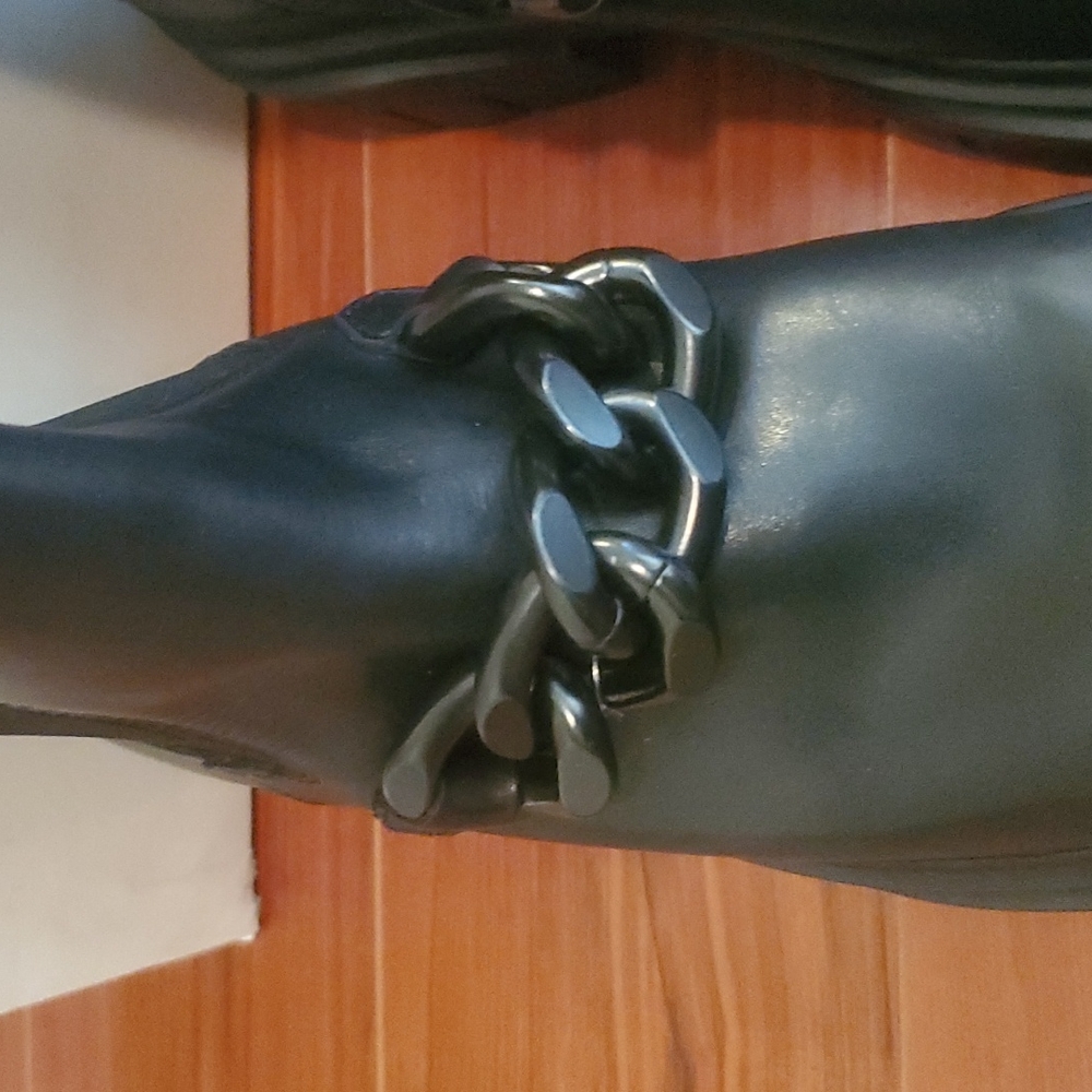 Ash Squall Chain Chelsea Boot Black Womens NIB Size 9 - Picture 5 of 14